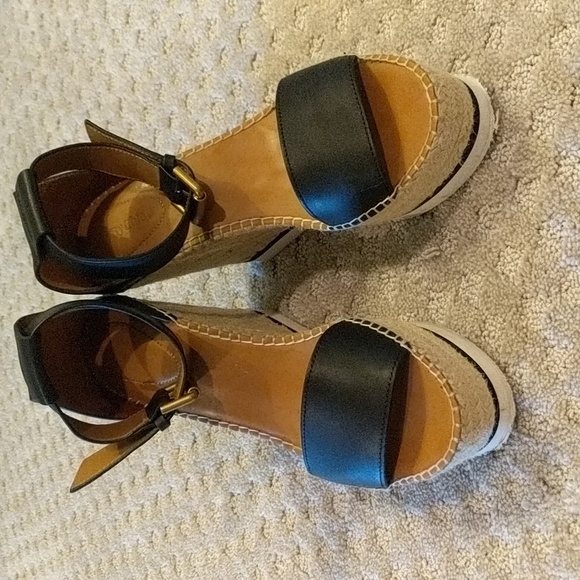 See by Chloe wedge espadrilles leather - Picture 3 of 8